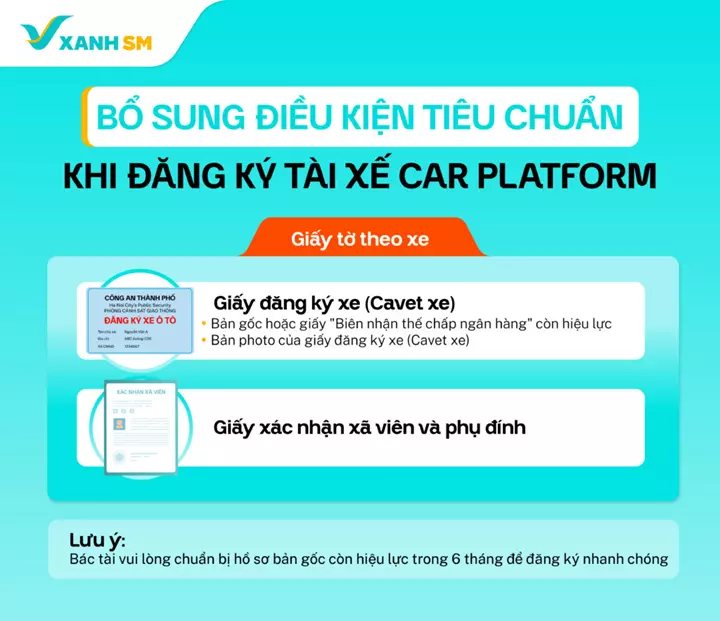 Điều kiện để đăng ký tham gia Xanh SM Platform